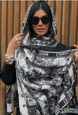 شال اورجینال ابریشم برند CHIRISTIAN DIOR