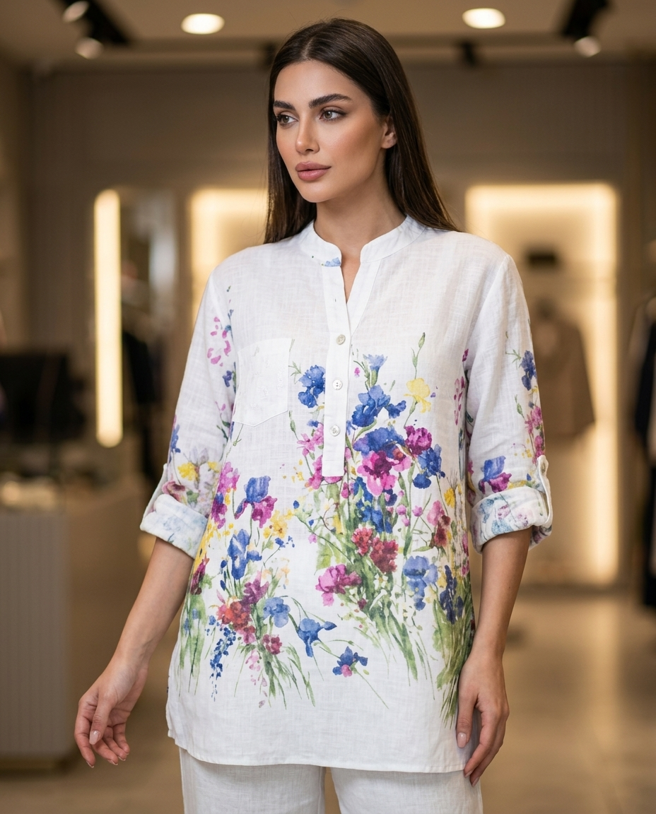 شومیز لینن ایتالیایی